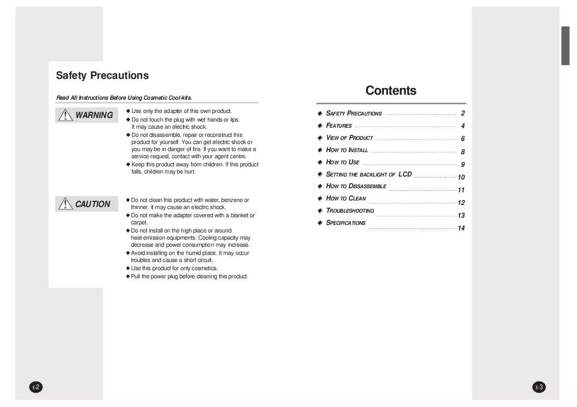 Mode d'emploi SAMSUNG RC-09EARE