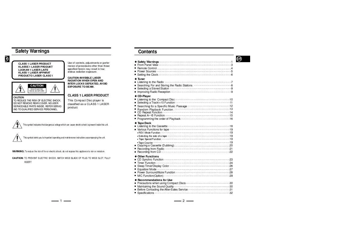 Mode d'emploi SAMSUNG RCD-S70