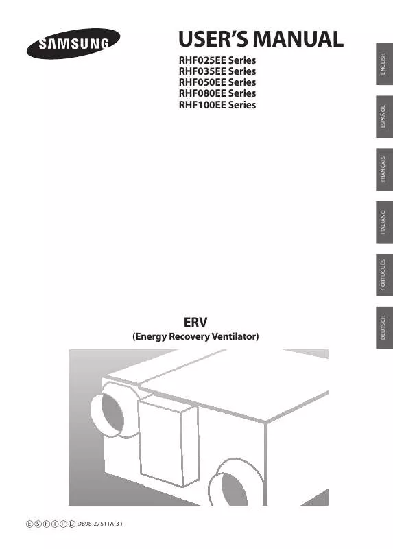 Mode d'emploi SAMSUNG RHF025EE