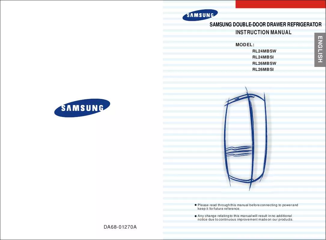 Mode d'emploi SAMSUNG RL24MBSW