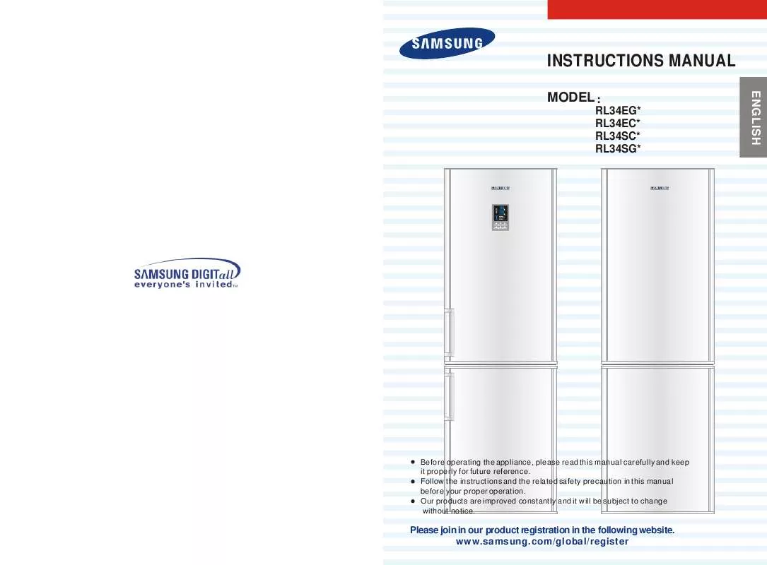 Mode d'emploi SAMSUNG RL34ECPS