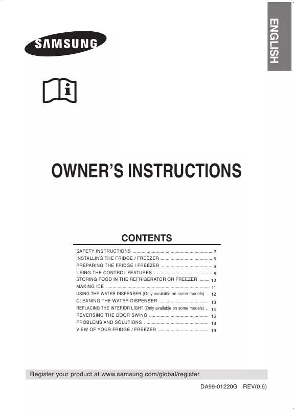 Mode d'emploi SAMSUNG RL44QGIS