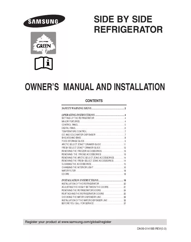 Mode d'emploi SAMSUNG RM25JWSH