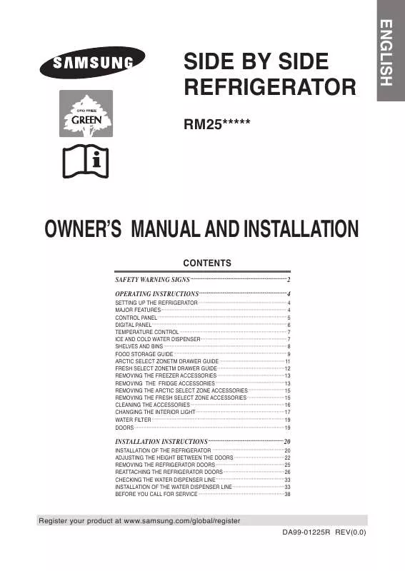 Mode d'emploi SAMSUNG RM25KGRS1