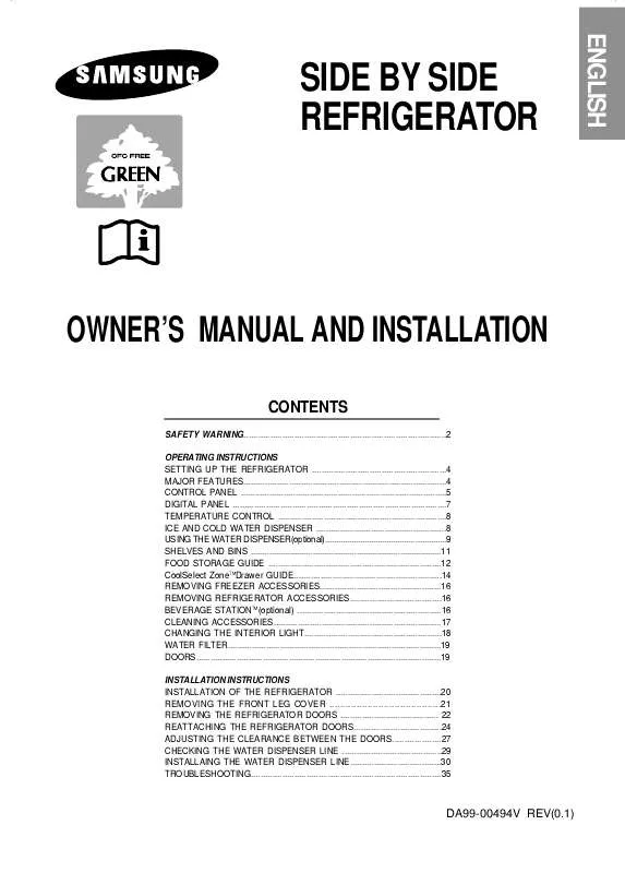 Mode d'emploi SAMSUNG RS21NNSM