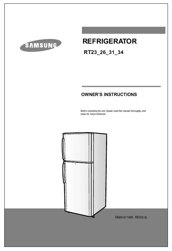 Mode d'emploi SAMSUNG RT25BVWR