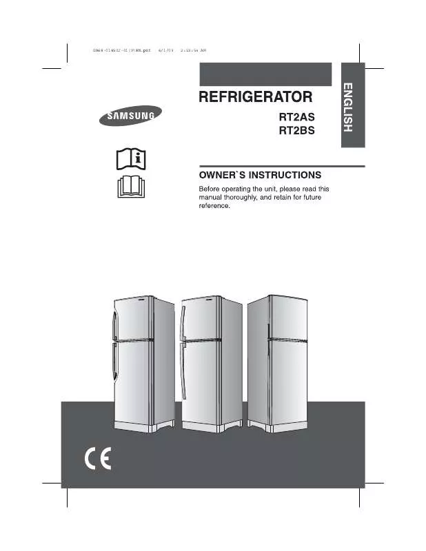 Mode d'emploi SAMSUNG RT2ASCSW1