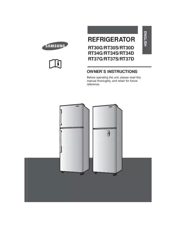 Mode d'emploi SAMSUNG RT30DBSS