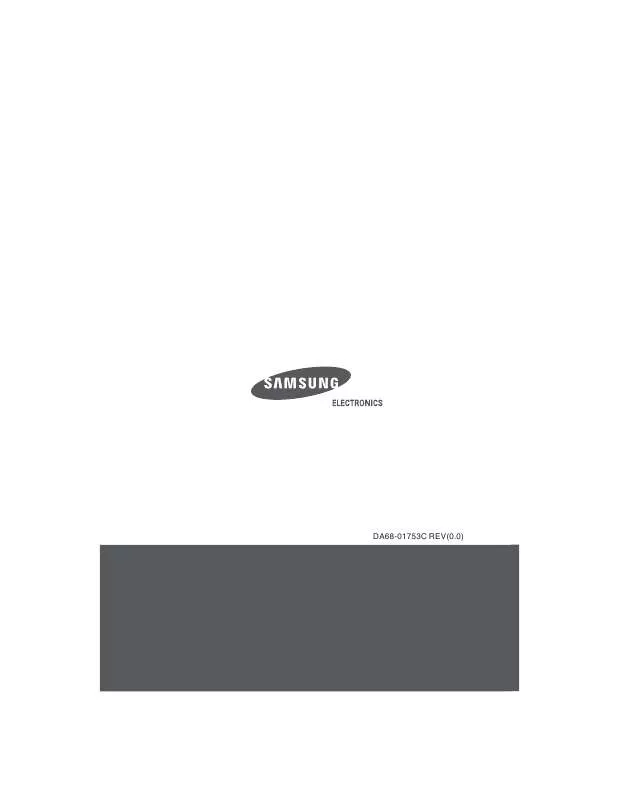 Mode d'emploi SAMSUNG RT30GBSW