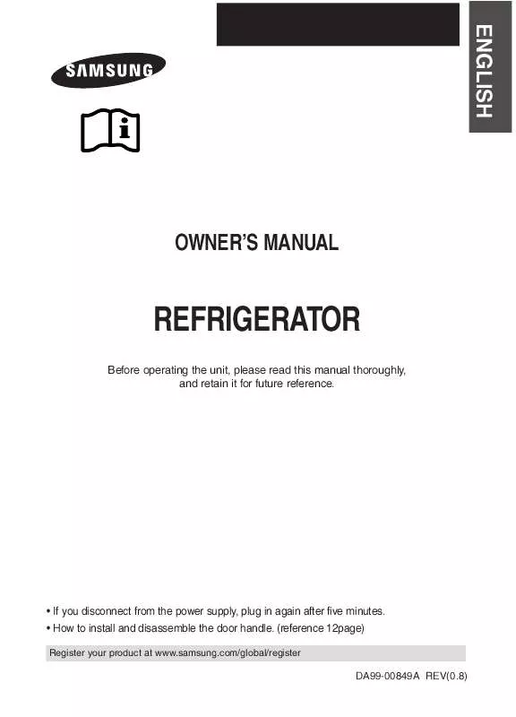 Mode d'emploi SAMSUNG RT53MAMT