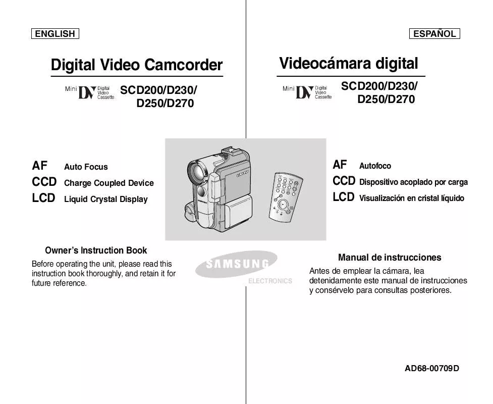 Mode d'emploi SAMSUNG SC-D270