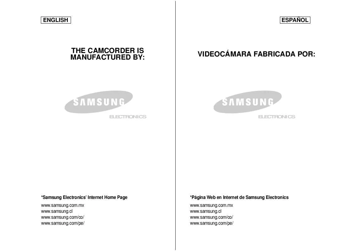 Mode d'emploi SAMSUNG SC-M110B