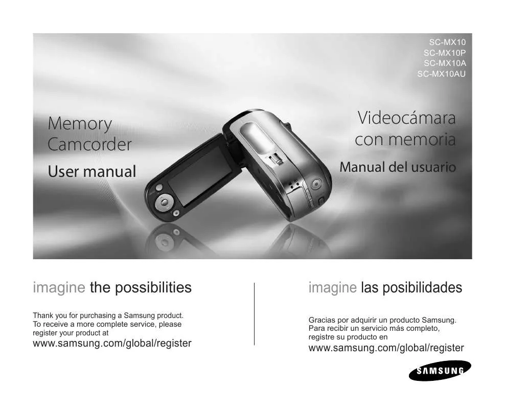 Mode d'emploi SAMSUNG SC-MX10