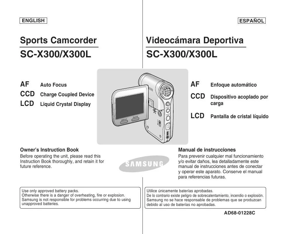 Mode d'emploi SAMSUNG SC-X300