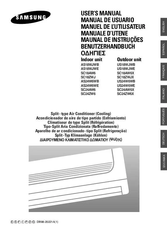 Mode d'emploi SAMSUNG SC24ZW6-XSA