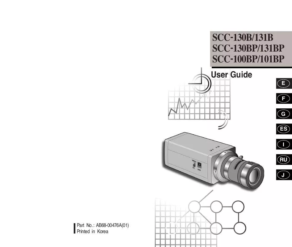 Mode d'emploi SAMSUNG SCC-100AP