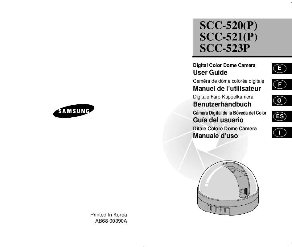 Mode d'emploi SAMSUNG SCC-521P