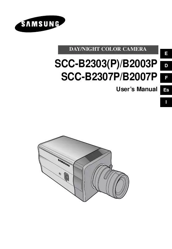 Mode d'emploi SAMSUNG SCC-B2303P