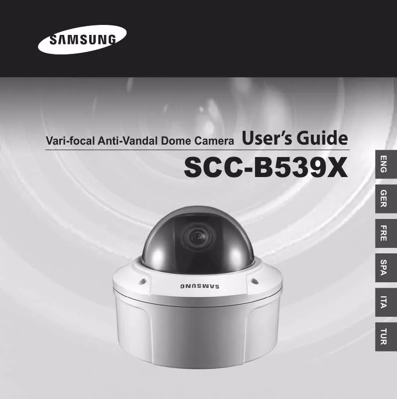 Mode d'emploi SAMSUNG SCC-B5393P