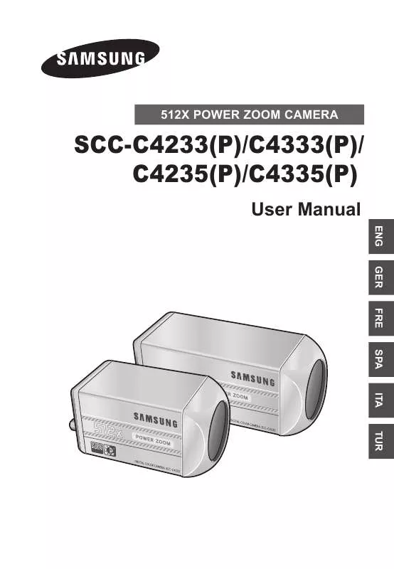 Mode d'emploi SAMSUNG SCC-C4335P