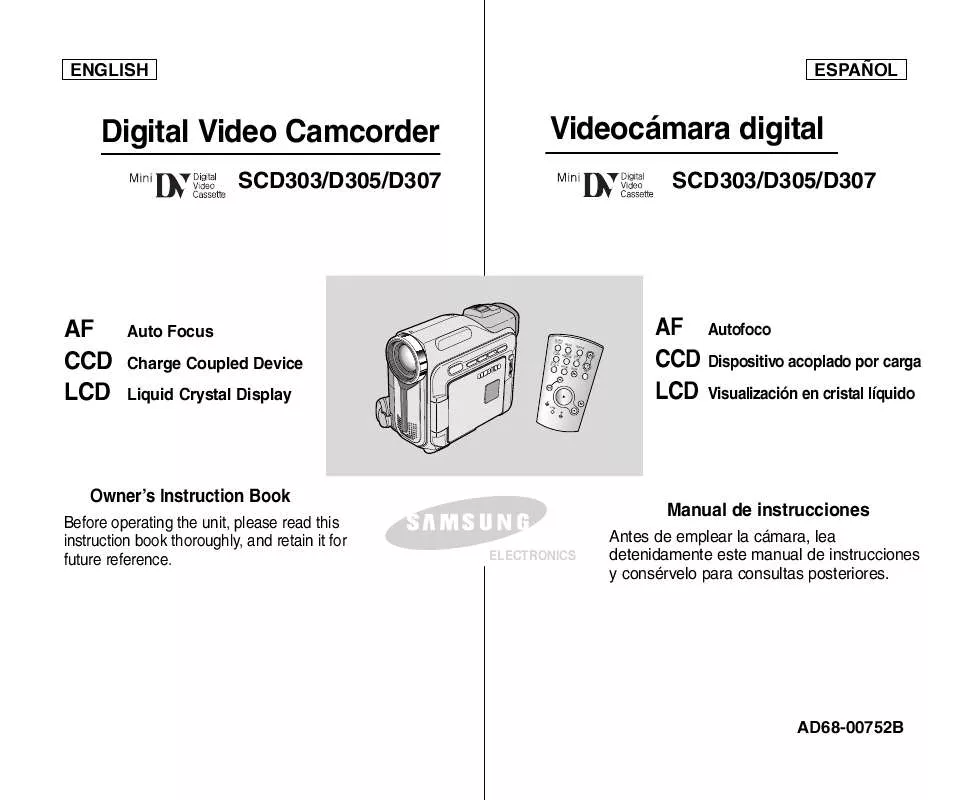 Mode d'emploi SAMSUNG SC-D305