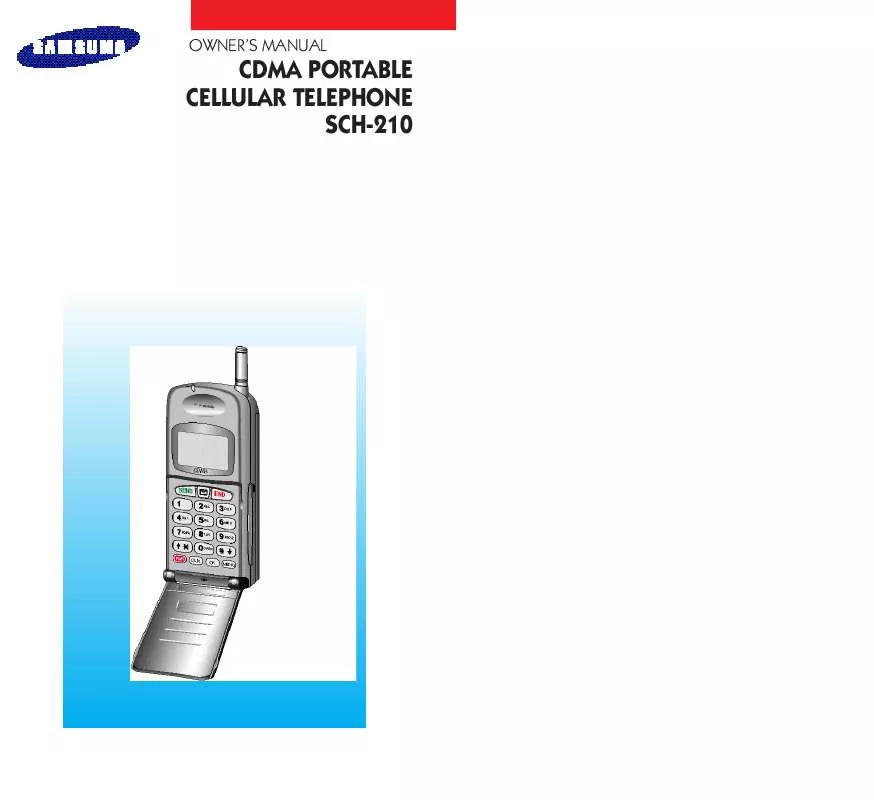 Mode d'emploi SAMSUNG SCH-210B