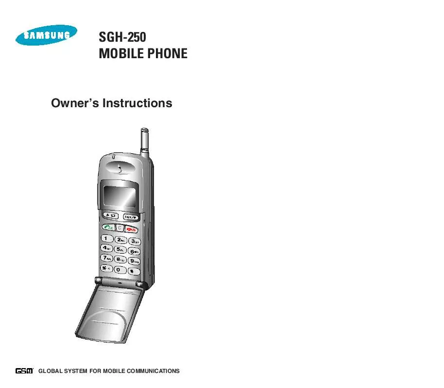 Mode d'emploi SAMSUNG SCH-250F