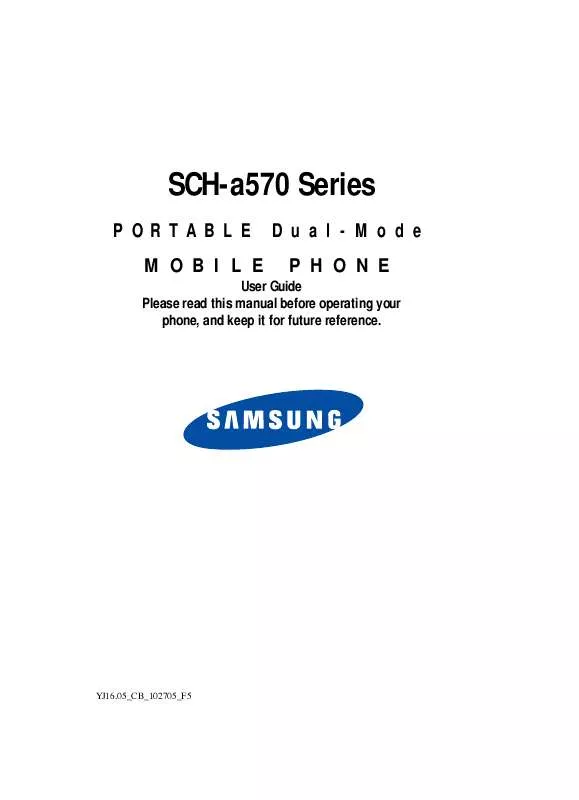 Mode d'emploi SAMSUNG SCH-A570