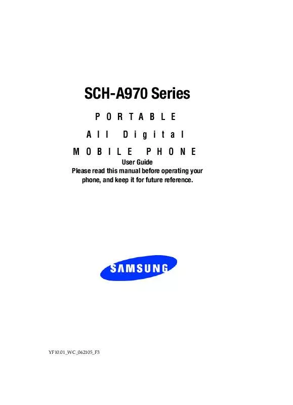 Mode d'emploi SAMSUNG SCH-A970