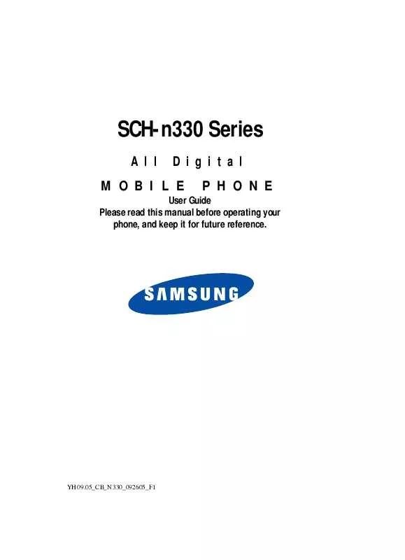 Mode d'emploi SAMSUNG SCH-N330L