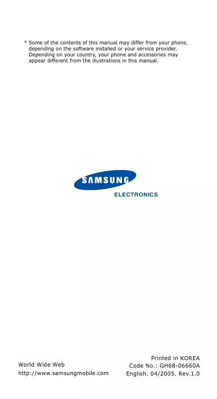 Mode d'emploi SAMSUNG SCH-N415