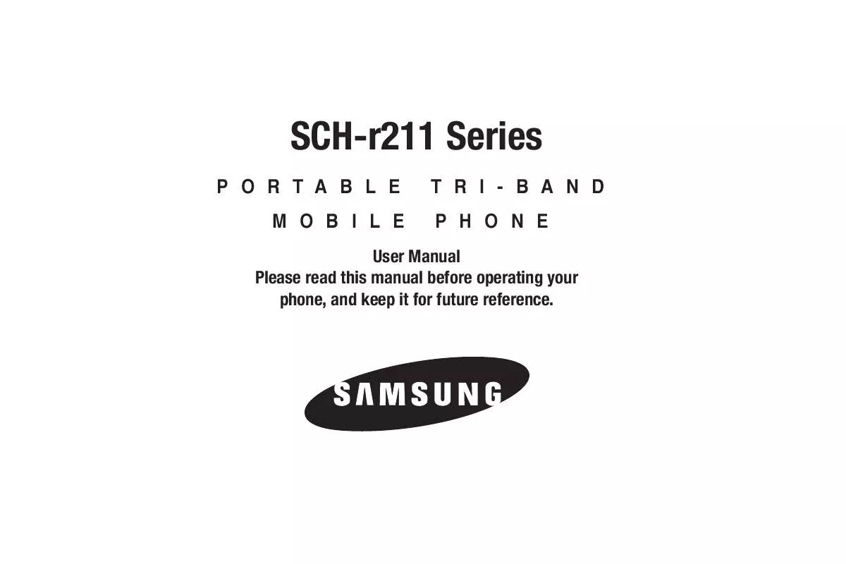 Mode d'emploi SAMSUNG SCH-R211