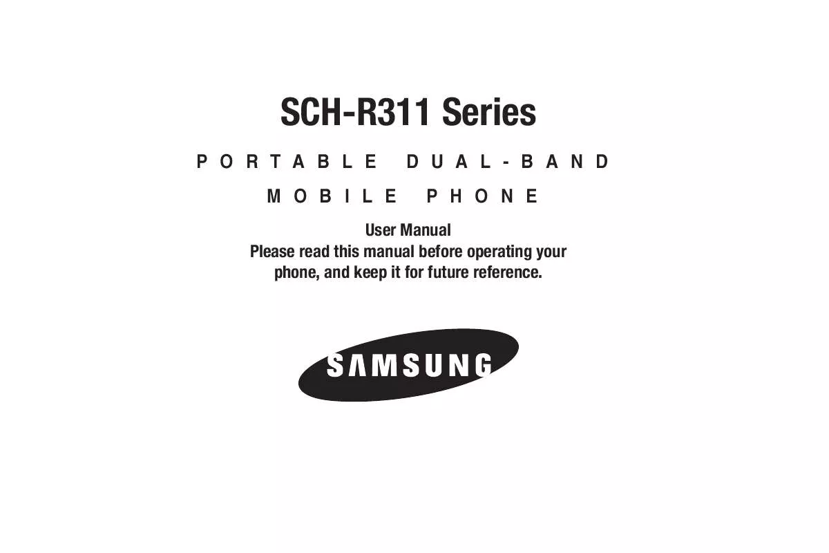 Mode d'emploi SAMSUNG SCH-R311