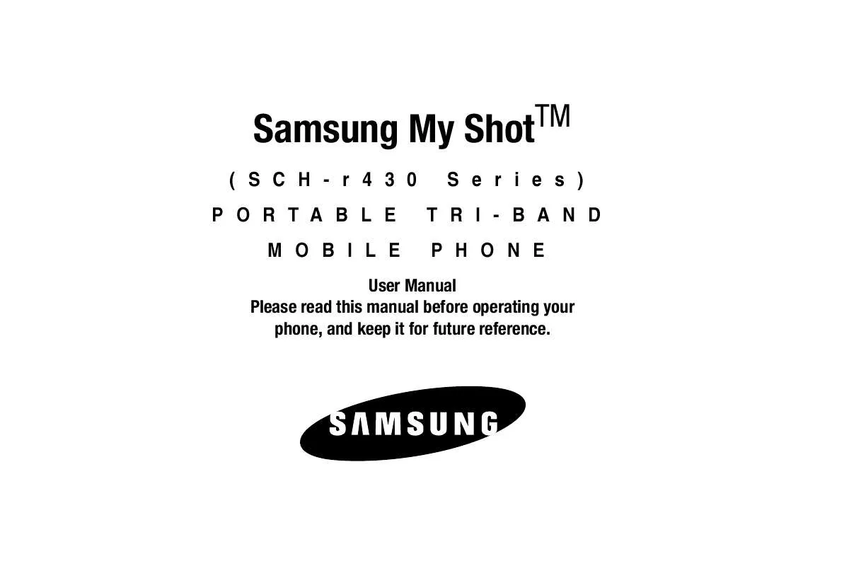 Mode d'emploi SAMSUNG SCH-R430