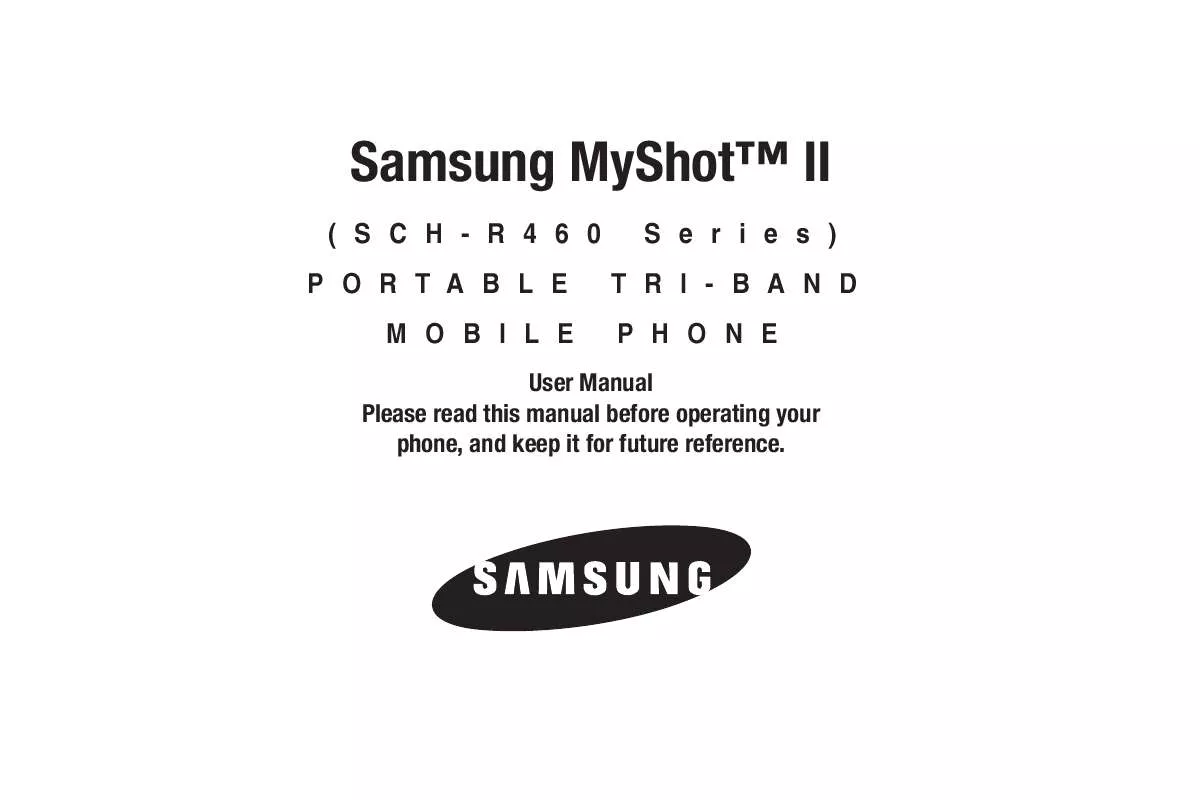 Mode d'emploi SAMSUNG SCH-R460