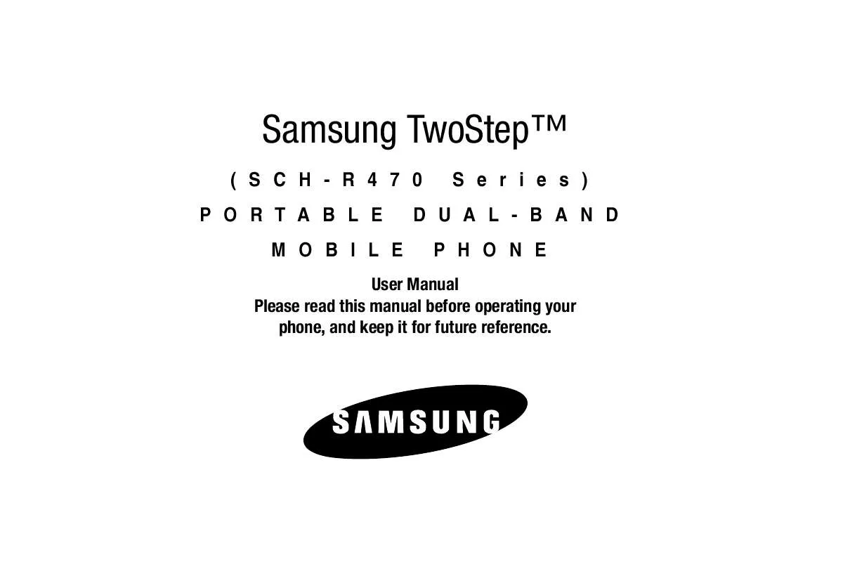 Mode d'emploi SAMSUNG SCH-R470