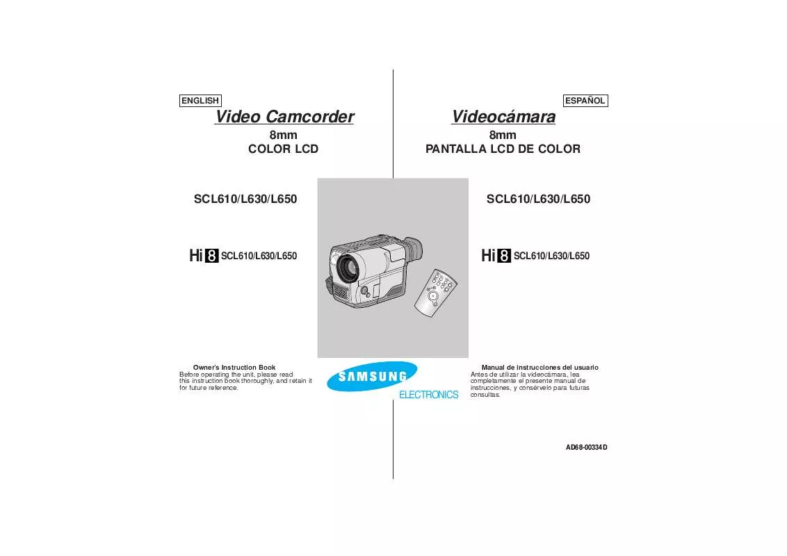 Mode d'emploi SAMSUNG SC-L610