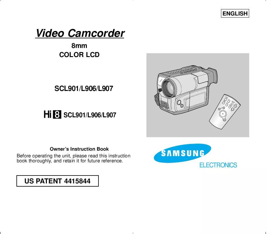 Mode d'emploi SAMSUNG SC-L901