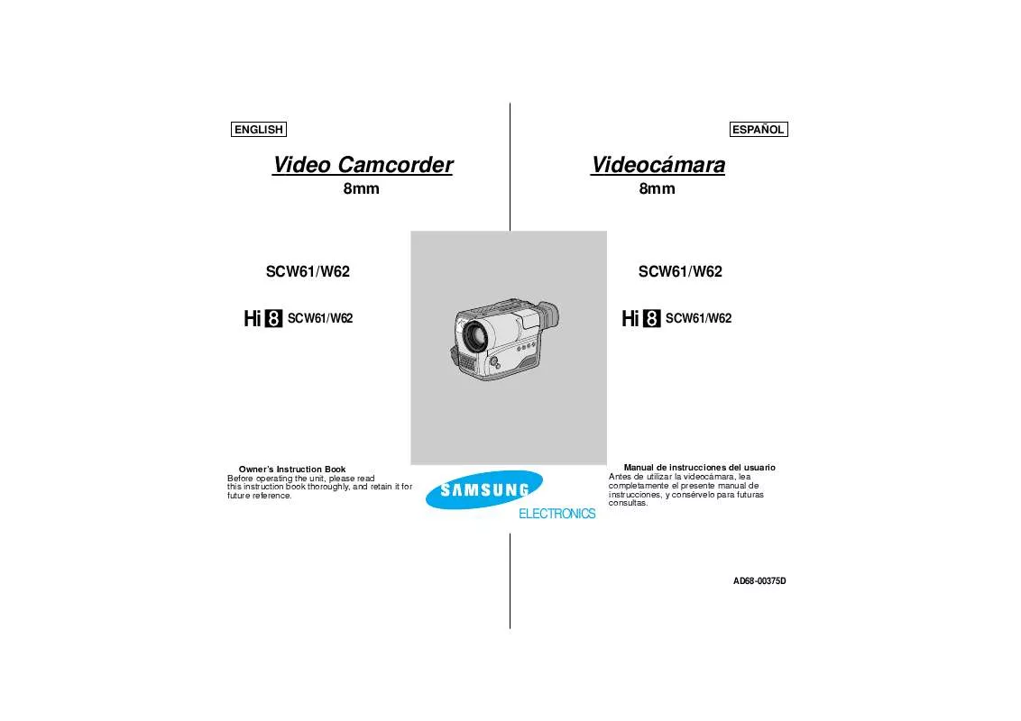 Mode d'emploi SAMSUNG SC-W61