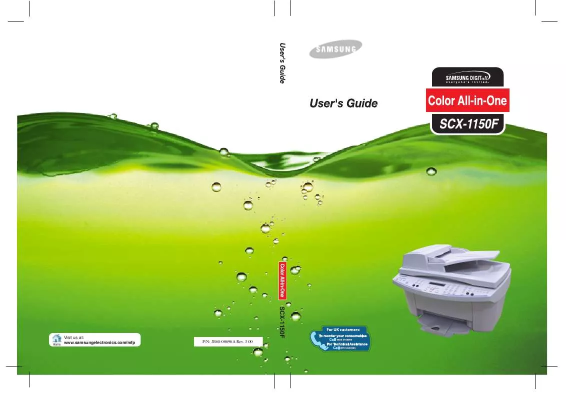 Mode d'emploi SAMSUNG SCX-1150F