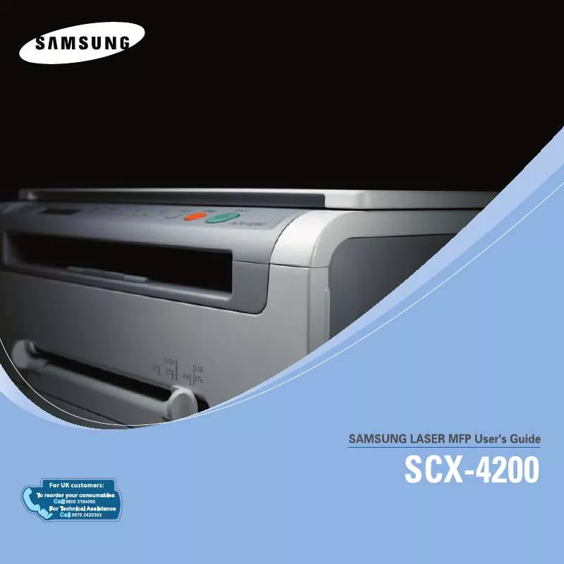 Mode d'emploi SAMSUNG SCX-4200R