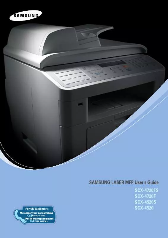 Mode d'emploi SAMSUNG SCX-4520