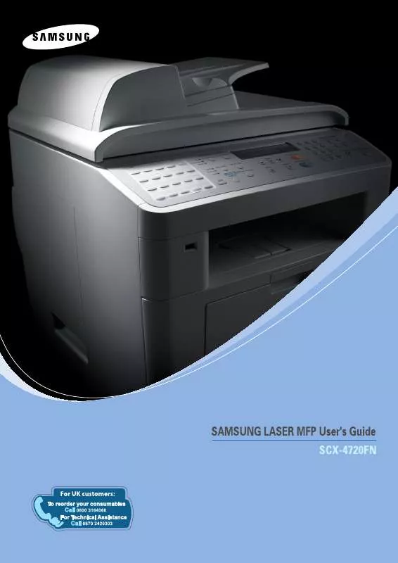 Mode d'emploi SAMSUNG SCX-4720FN-ETS