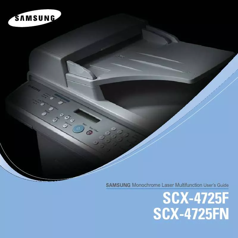 Mode d'emploi SAMSUNG SCX-4725F