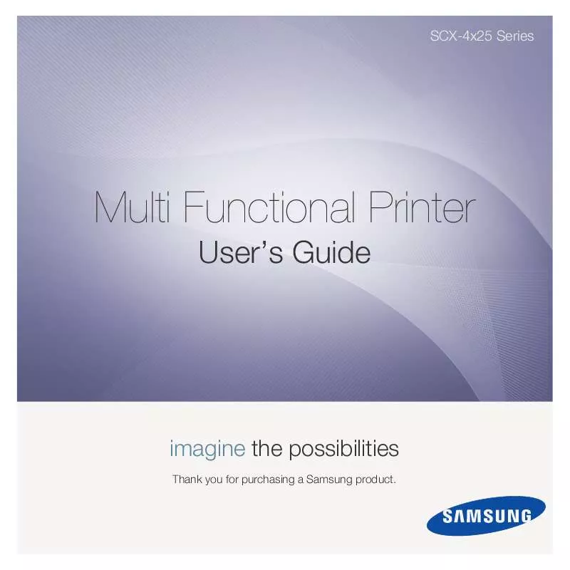 Mode d'emploi SAMSUNG SCX-4825FN