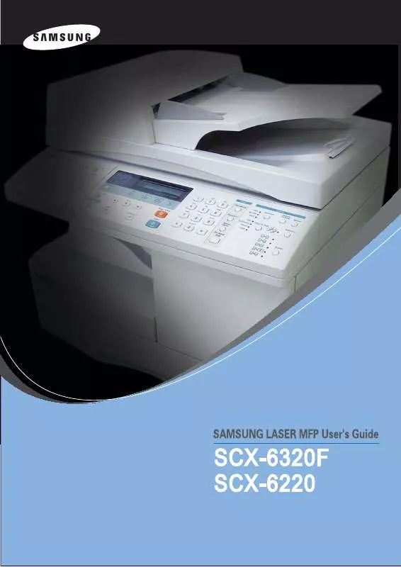 Mode d'emploi SAMSUNG SCX-6220