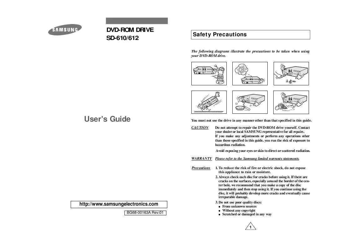 Mode d'emploi SAMSUNG SD-612S