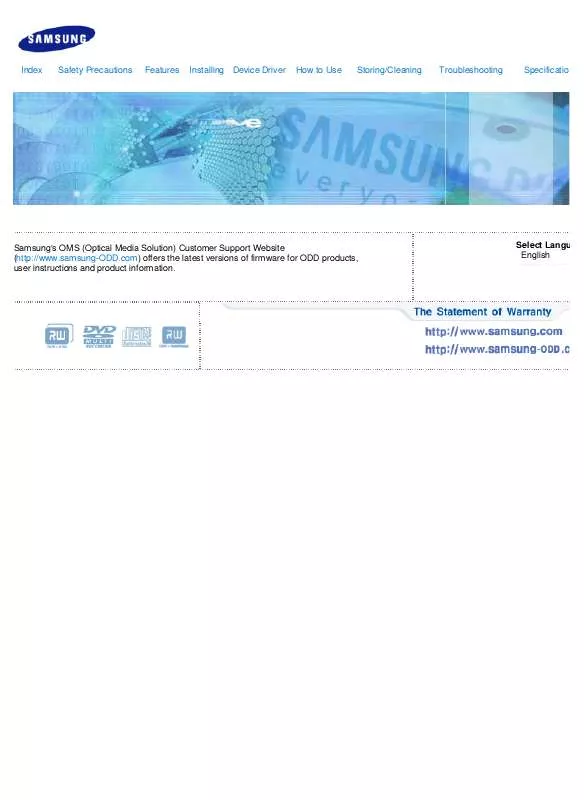 Mode d'emploi SAMSUNG SE-S084B