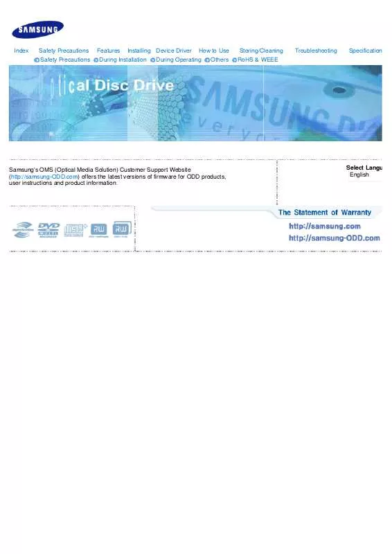 Mode d'emploi SAMSUNG SE-S164L