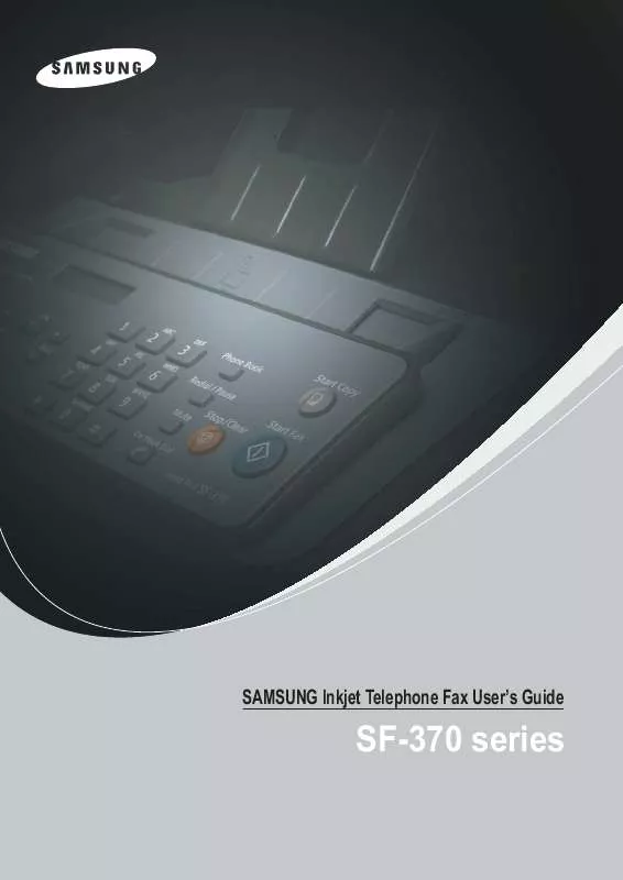 Mode d'emploi SAMSUNG SF370-XEU